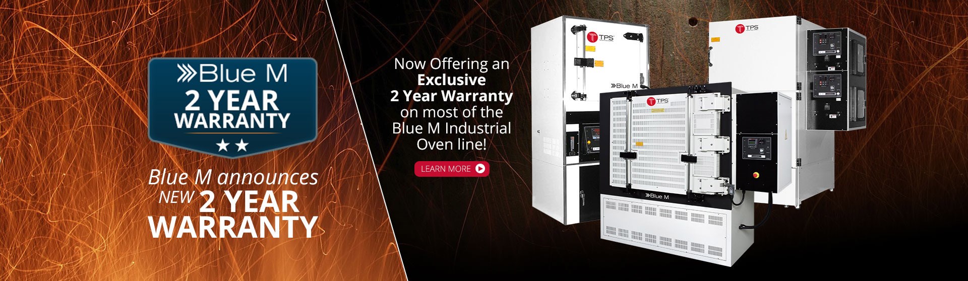 Blue M Exclusive Two-Year Warranty